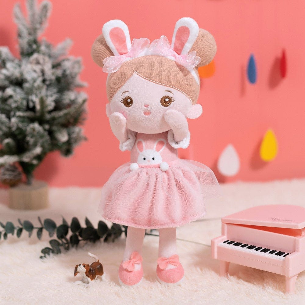 OUOZZZ Personalized Rabbit Girl Plush Doll Abby Bunny
