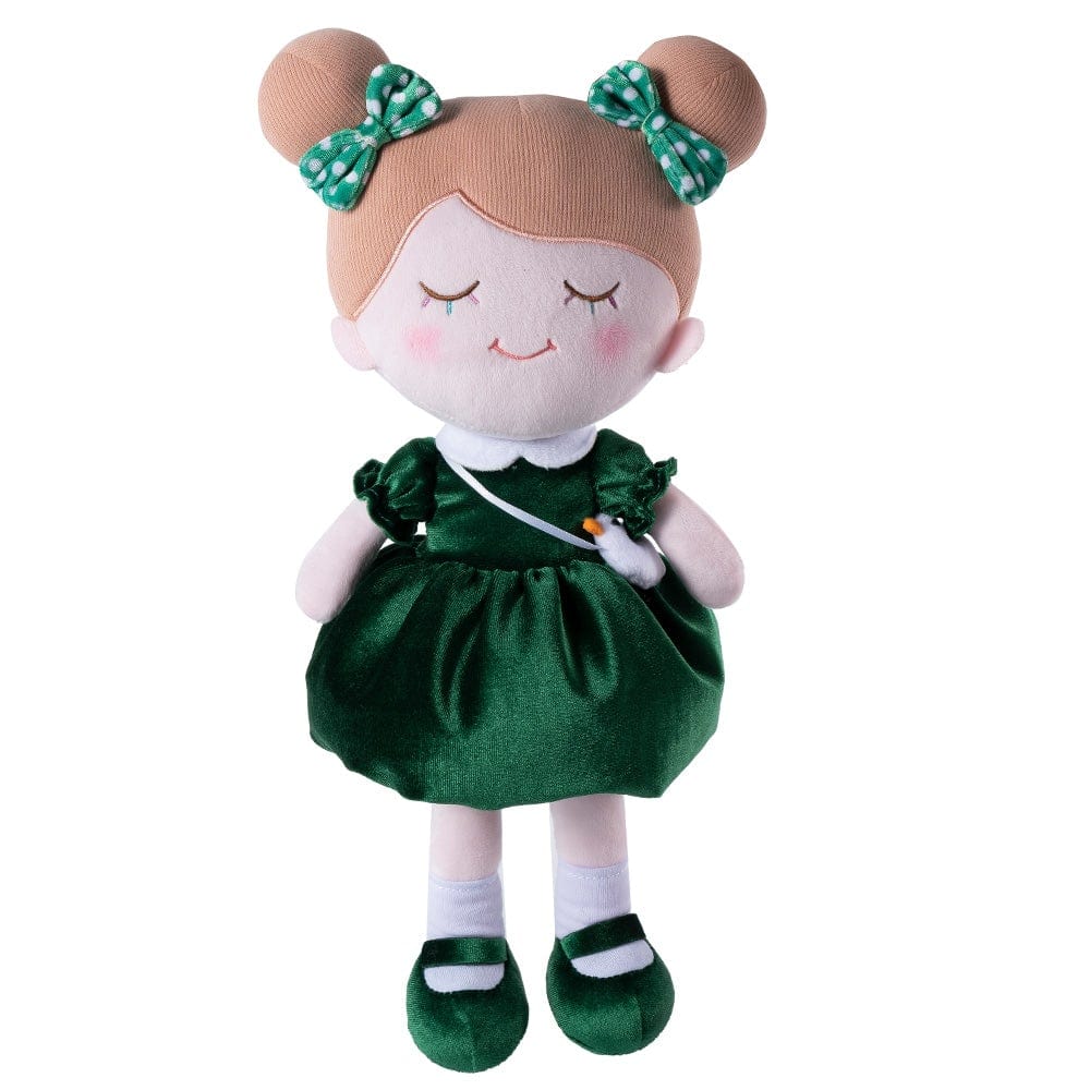 OUOZZZ Personalized Dark Green Plush Doll Green