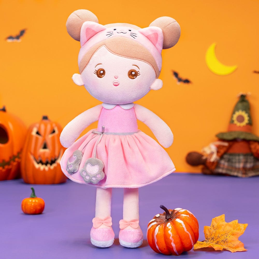 OUOZZZ Halloween Sale - Personalized Doll Baby Gift Set Pink Cat Doll