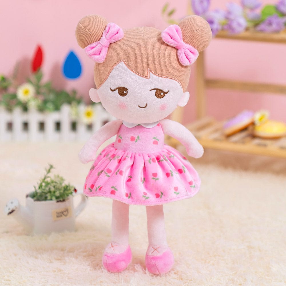 OUOZZZ Personalized Playful Pink Plush Doll Becky Pink
