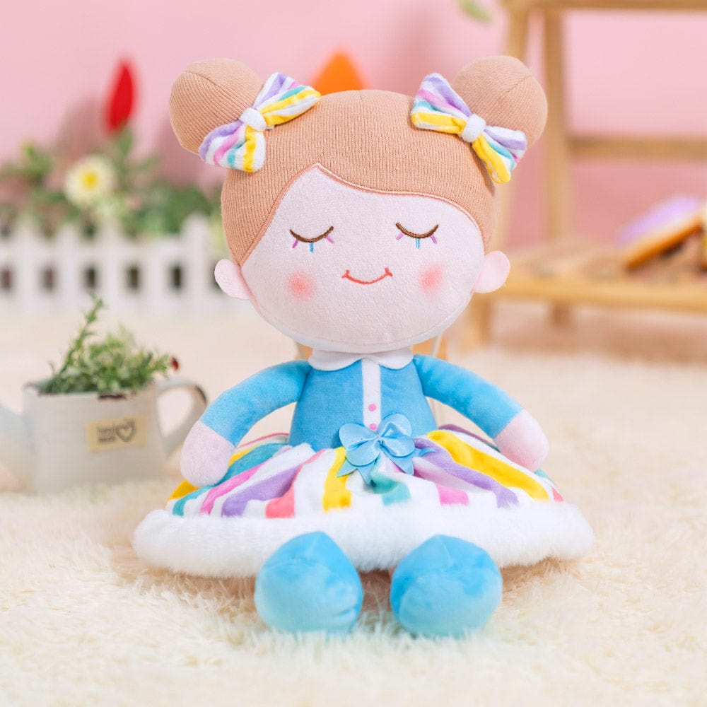 OUOZZZ Personalized Rainbow Plush Doll Iris Rainbow
