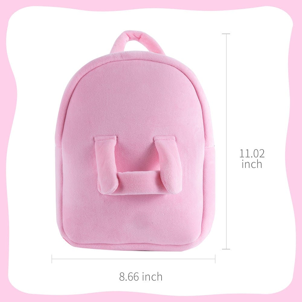 OUOZZZ Personalized Rainbow Doll and Bag Gift Set Iris Rainbow + Backpack