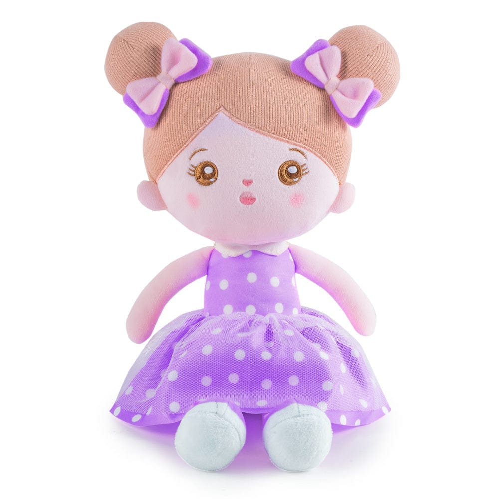 OUOZZZ Personalized Sweet Girl Purple Plush Doll