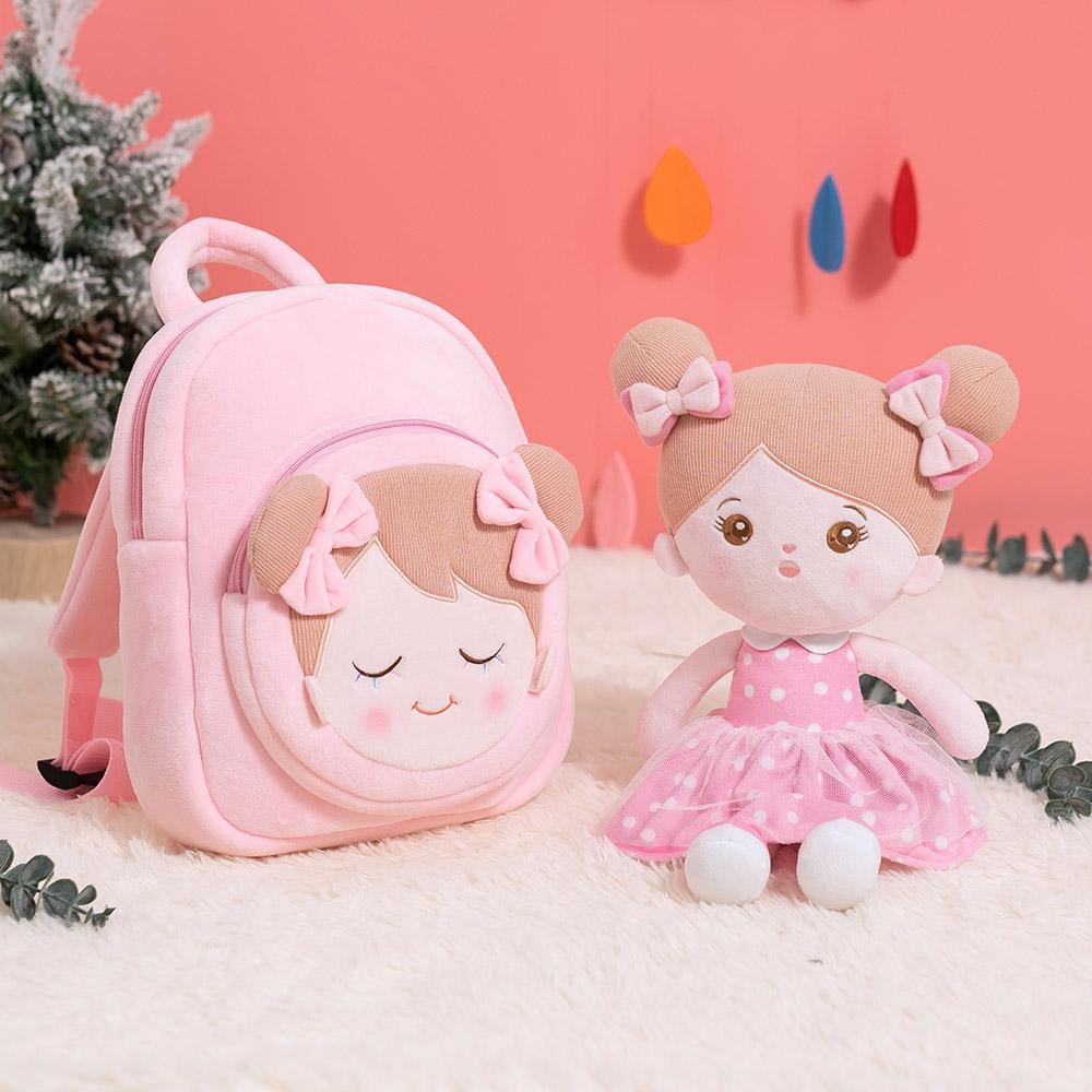 OUOZZZ Personalized Pink Backpack Pink Dots