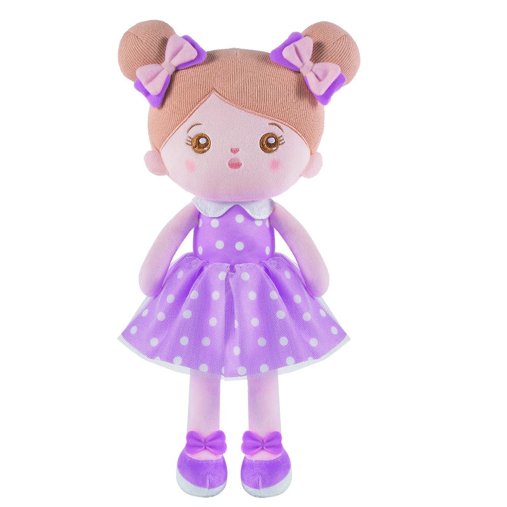 OUOZZZ Personalized Sweet Girl Purple Plush Doll