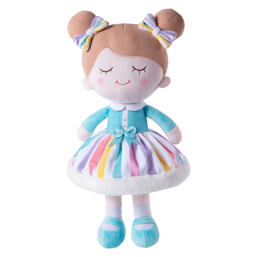 OUOZZZ Personalized Sunny Rainbow Plush Rag Baby Doll for Newborn Baby & Toddler