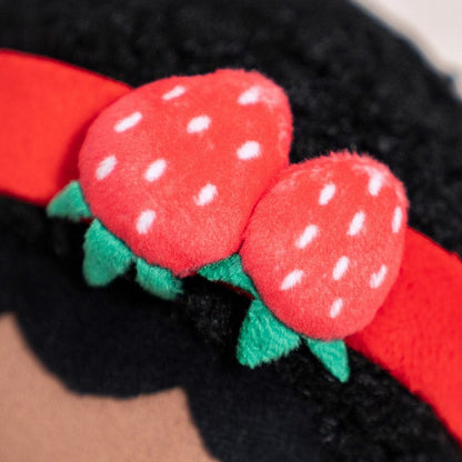 iFrodoll iFrodoll Personalized Deep Skin Tone Plush Strawberry Doll Red