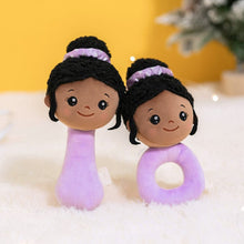 Load image into Gallery viewer, OUOZZZ 2Pcs Plush Chewable Rattles Rattle Set