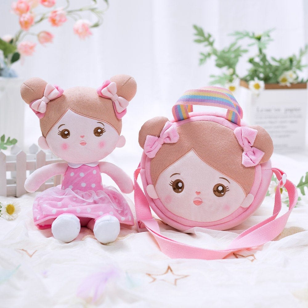 OUOZZZ Personalized Doll and Optional Accessories Combo 💕A - Pink / Doll + Bag A