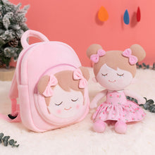 Load image into Gallery viewer, OUOZZZ Personalized Plush Baby Backpack And Optional Doll Iris - Pink / With Backpack