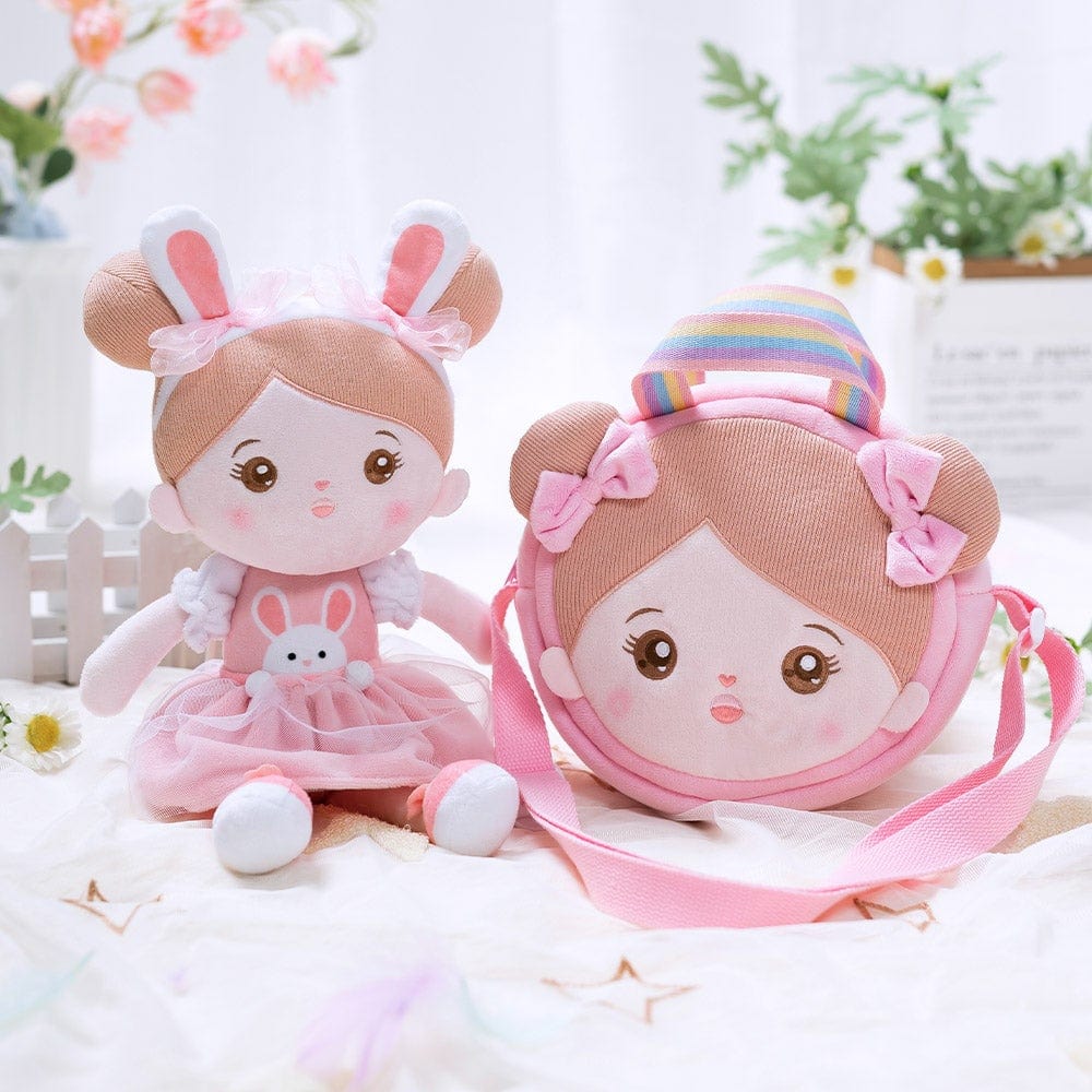 OUOZZZ Personalized Doll and Optional Accessories Combo 🐰A - Rabbit / Doll + Bag A