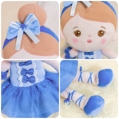 OUOZZZ Personalized Blue Ballet Doll