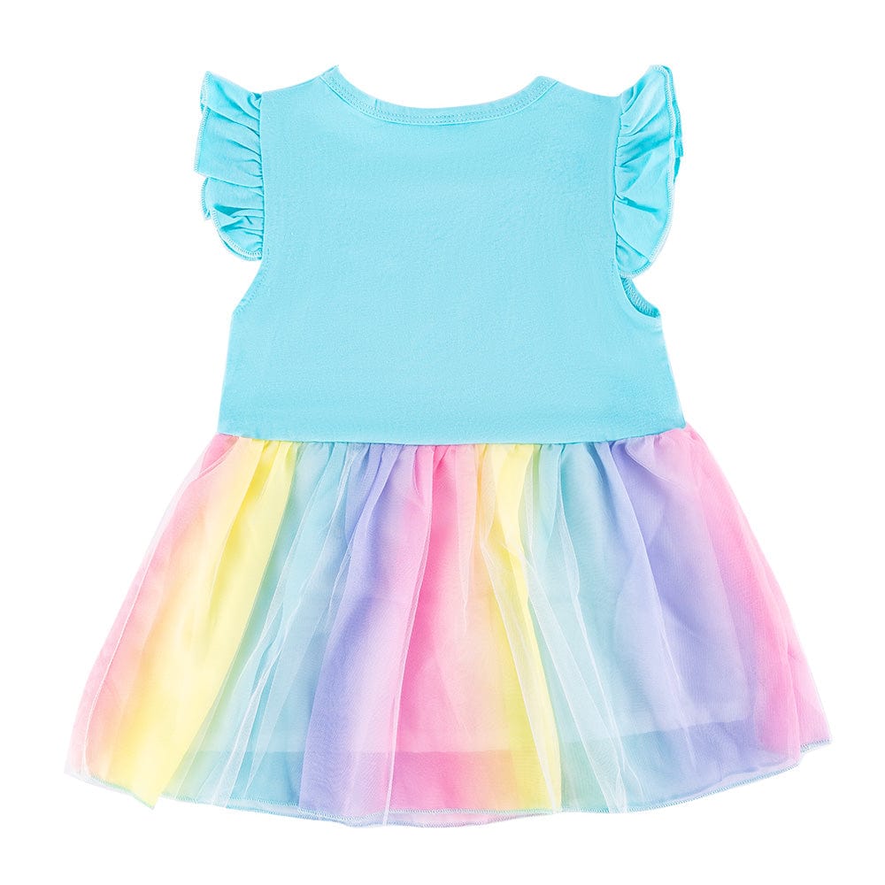 OUOZZZ Personalized Doll and Rainbow Dress Combo