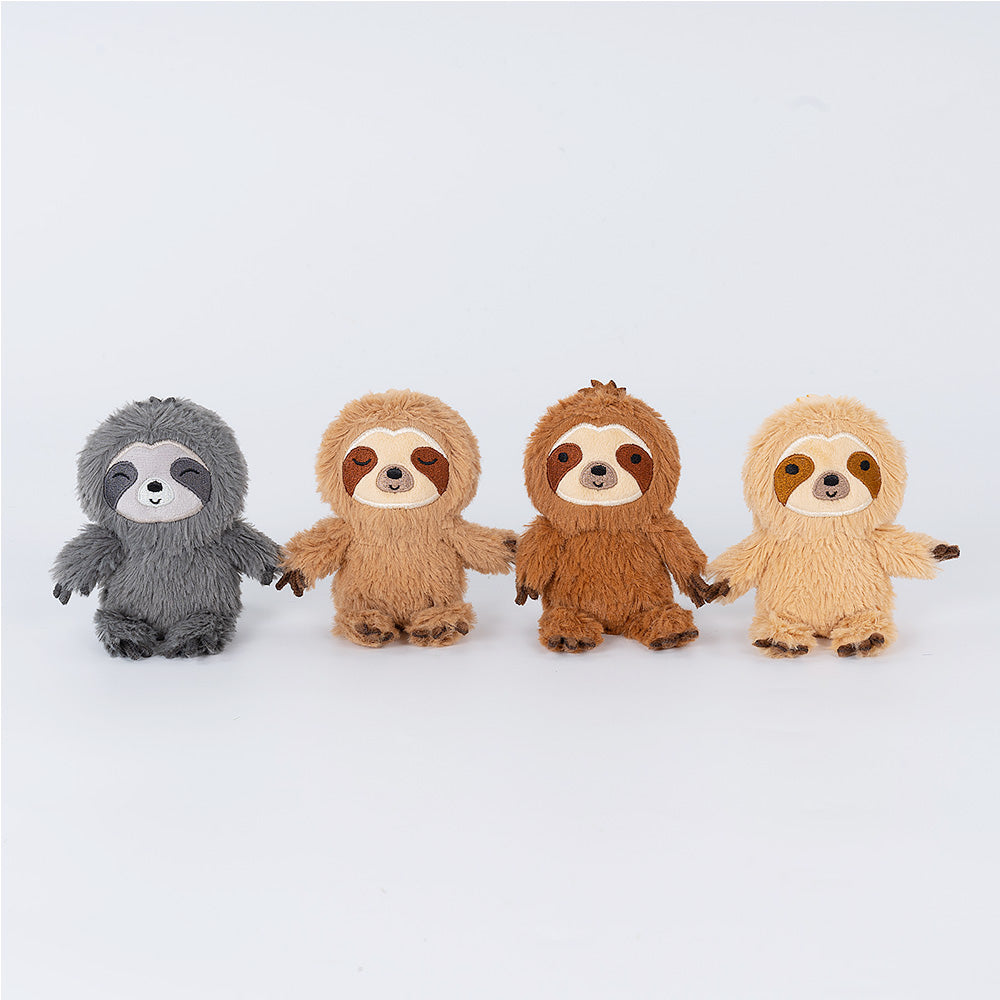 Sloth Family with 4 Babies Plush Playset Animals Stuffed Gift Set