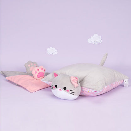 OUOZZZ Personalized Plush Kitten Doll & Pillow & Soothing Towel Gift Set