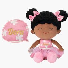 Load image into Gallery viewer, OUOZZZ Personalized Deep Skin Tone Plush Pink Dora Doll Only Doll⭕️