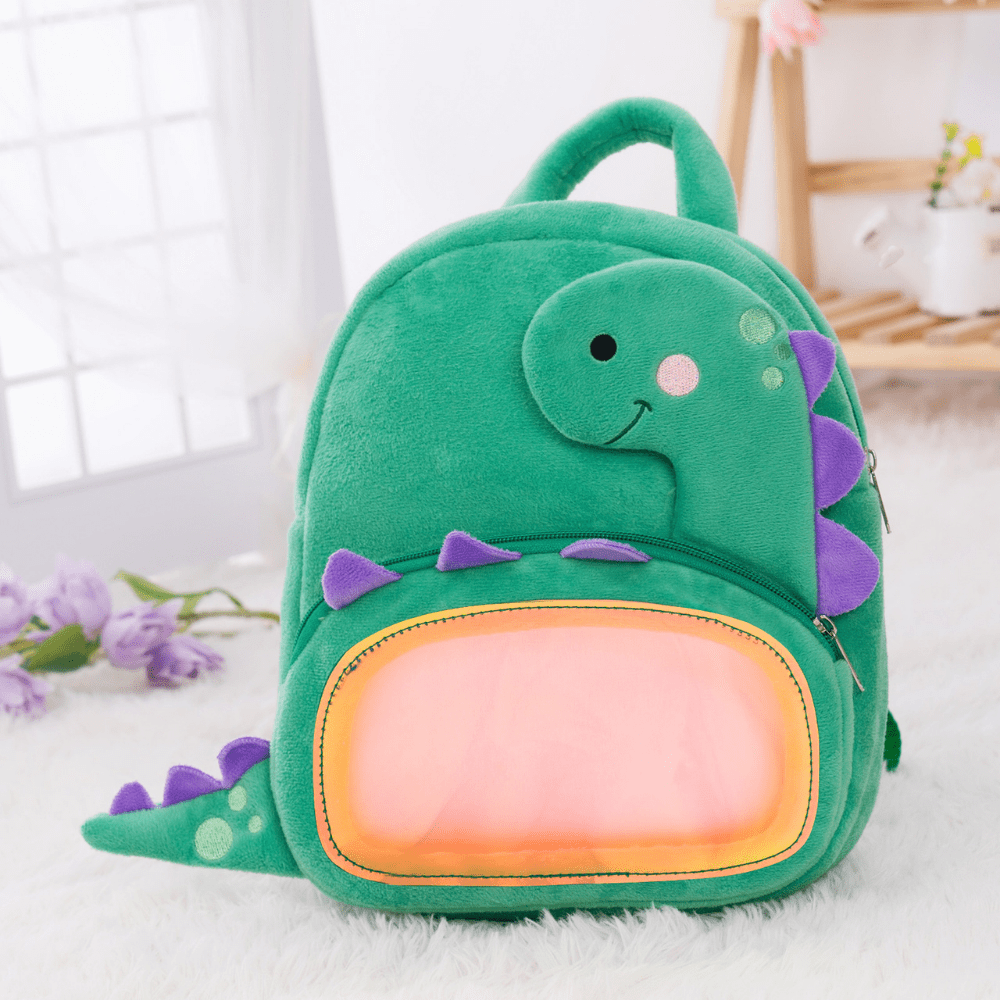 Baby Soft Rag Doll Backpack Personalized Dinosaur Plush Bag