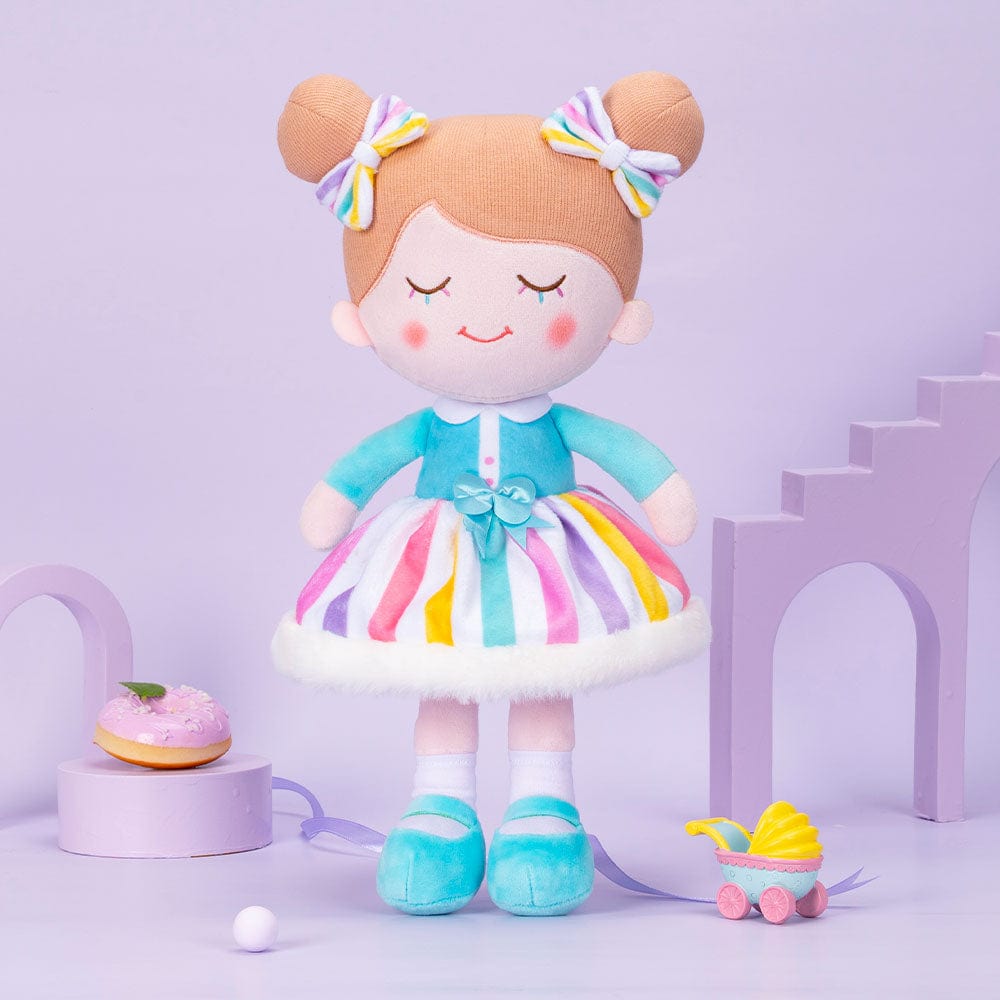 OUOZZZ Personalized Rainbow Doll