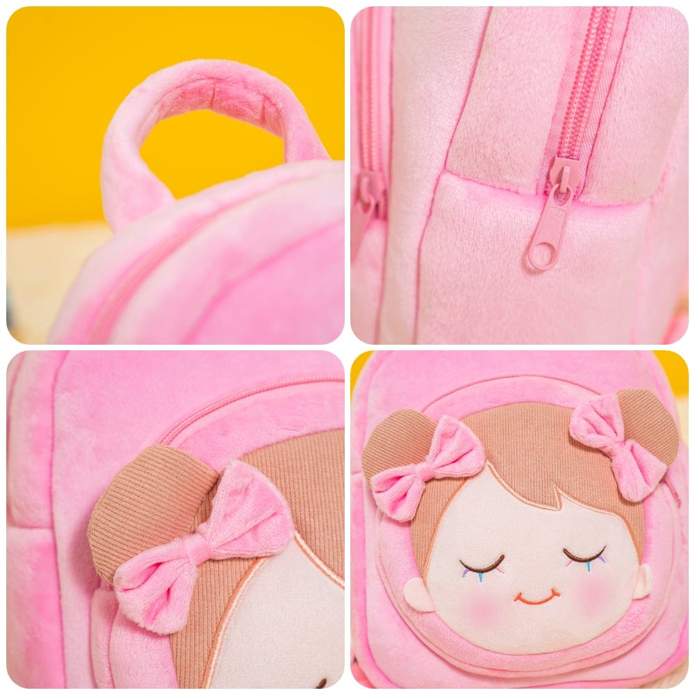 OUOZZZ Personalized IRIS Pink Doll Backpack Pink Backpack