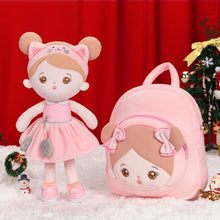 Load image into Gallery viewer, Personalizedoll Christmas Sale - Personalized Baby Doll + Backpack Combo Gift Set Pink Cat Doll / Doll + Backpack