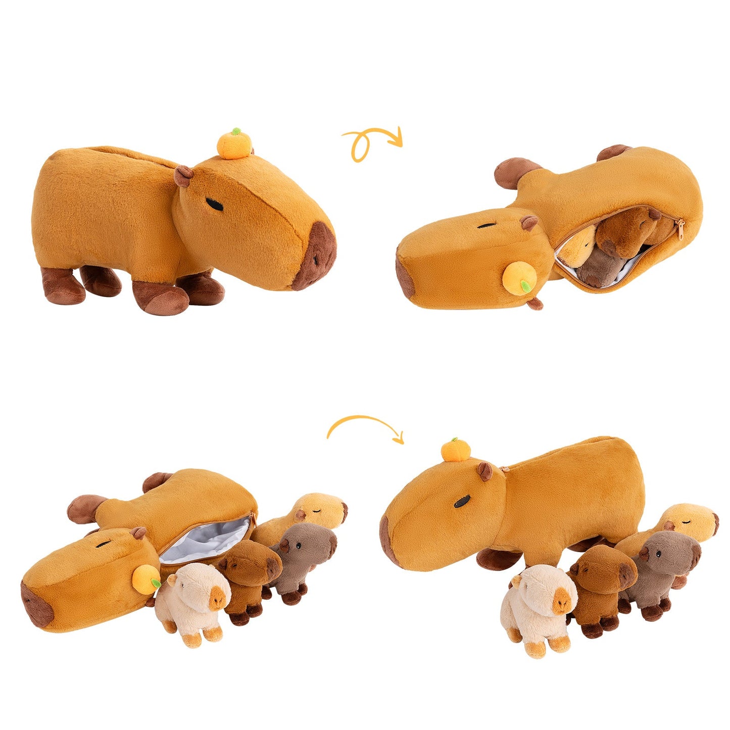 Plush Stuffed Animal Family Toy Set -  11 Themes