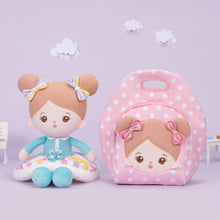 Load image into Gallery viewer, OUOZZZ Personalized Sweet Girl Rainbow Plush Doll With Lunch Bag🍱