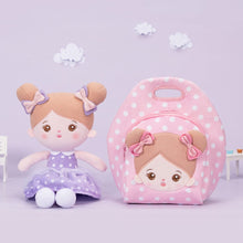 Load image into Gallery viewer, OUOZZZ Personalized Sweet Girl Purple Plush Doll With Lunch Bag🍱