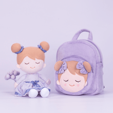 Load image into Gallery viewer, OUOZZZ Featured Gift - Personalized Doll + Backpack Bundle Light Purple Iris💜 / With Backpack
