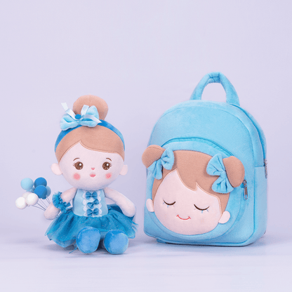 OUOZZZ Featured Gift - Personalized Doll + Backpack Bundle Blue Abby💙 / With Backpack