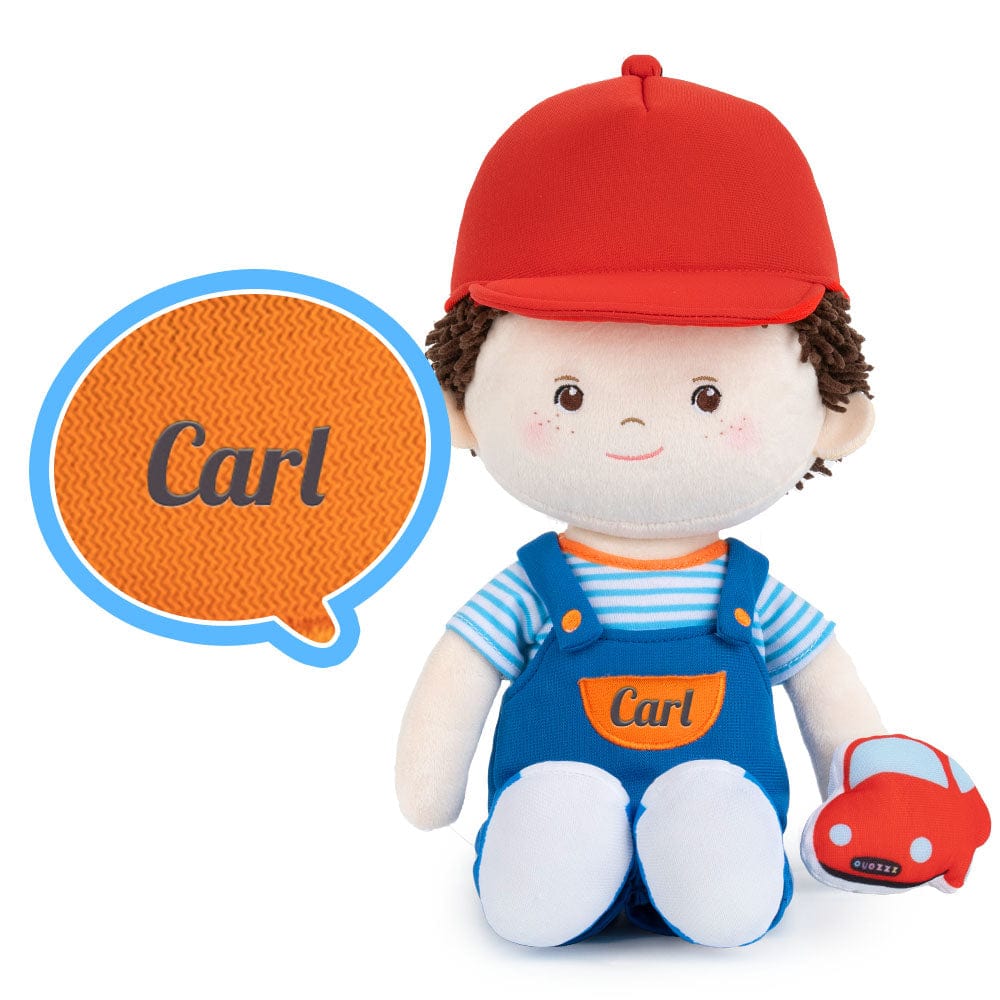 OUOZZZ Personalized Plush Baby Backpack And Optional Doll Carl Curly Hair / Only Doll