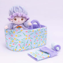 Load image into Gallery viewer, Personalizedoll Personalized Purple Mini Plush Baby Girl Doll &amp; Gift Set