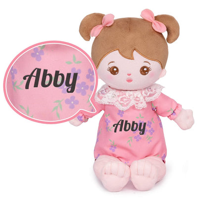 Personalizedoll Personalized Plush Lite Baby Girl Doll (Interchangeable Clothes)