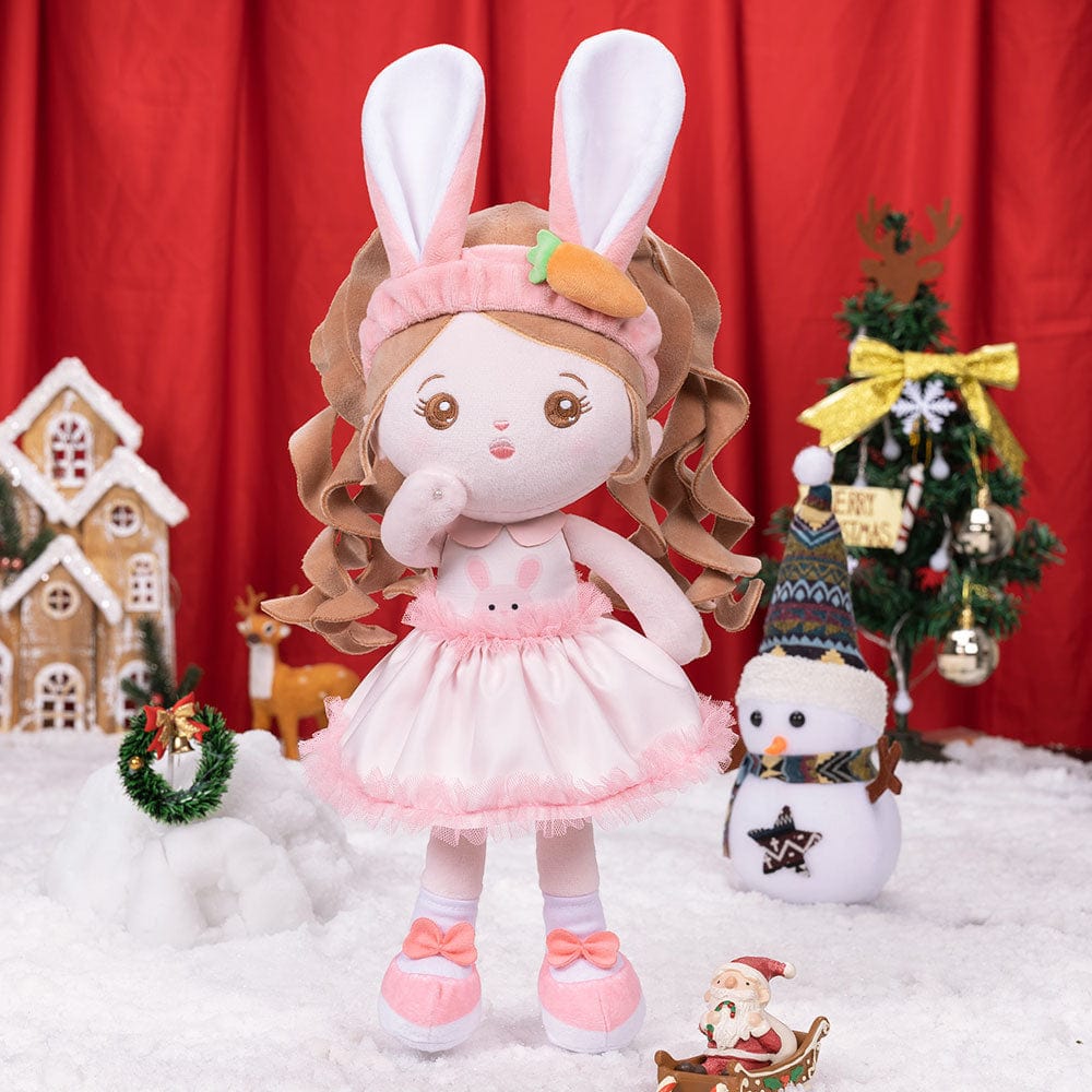 OUOZZZ Christmas Sale - Personalized Baby Doll + Backpack Combo Gift Set Long Ears Bunny / Only Doll
