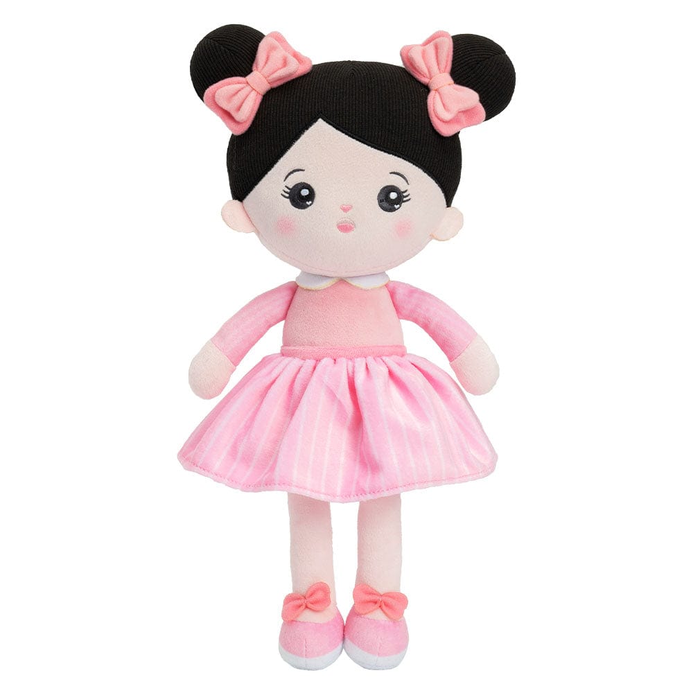OUOZZZ Personalized Pink Black Hair Baby Doll Only Doll⭕️