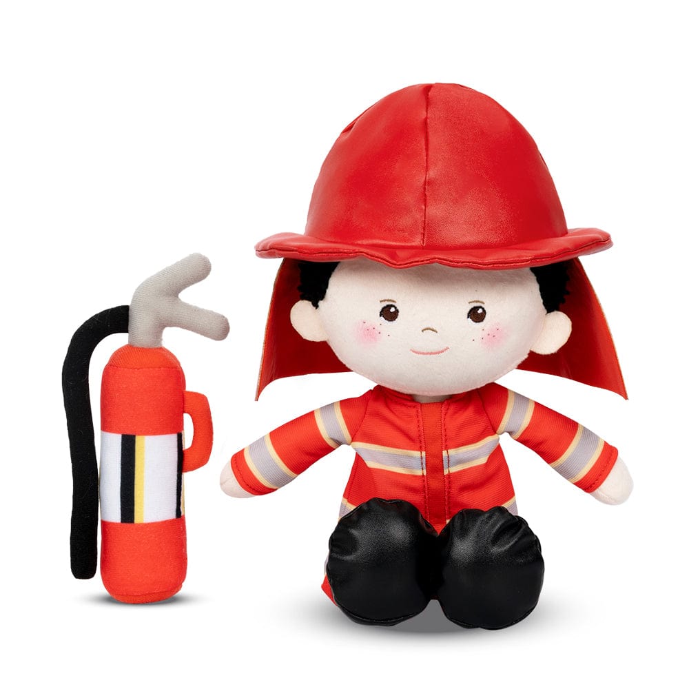 OUOZZZ Personalized Firemen Plush Baby Boy Doll Firemen