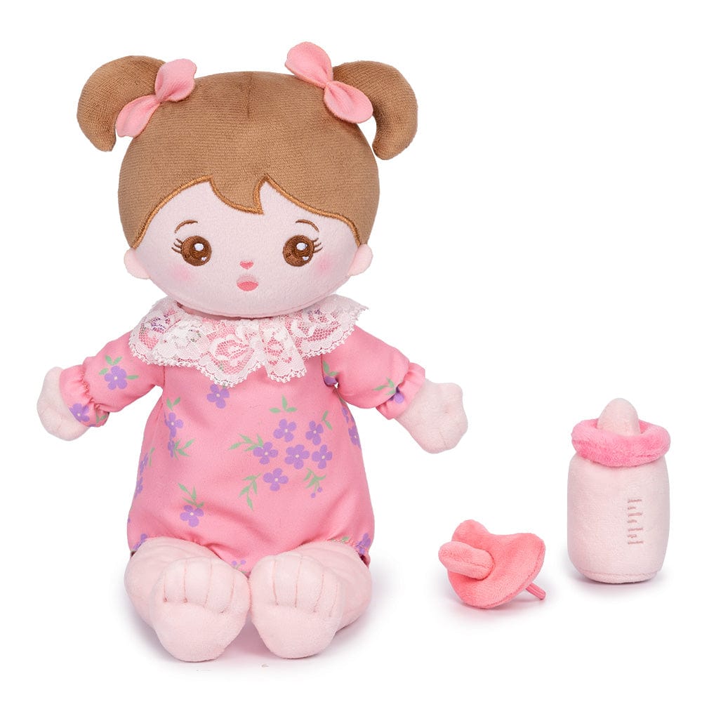 Personalizedoll Personalized Plush Lite Baby Girl Doll (Interchangeable Clothes)