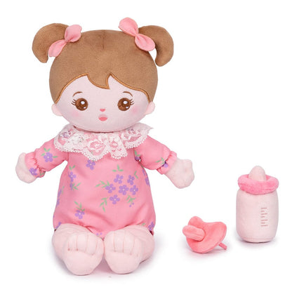 Personalizedoll Personalized Plush Lite Baby Girl Doll (Interchangeable Clothes)