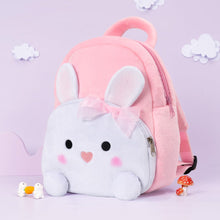 Load image into Gallery viewer, OUOZZZ Personalized Pink Rabbit Animal Plush Baby Backpack