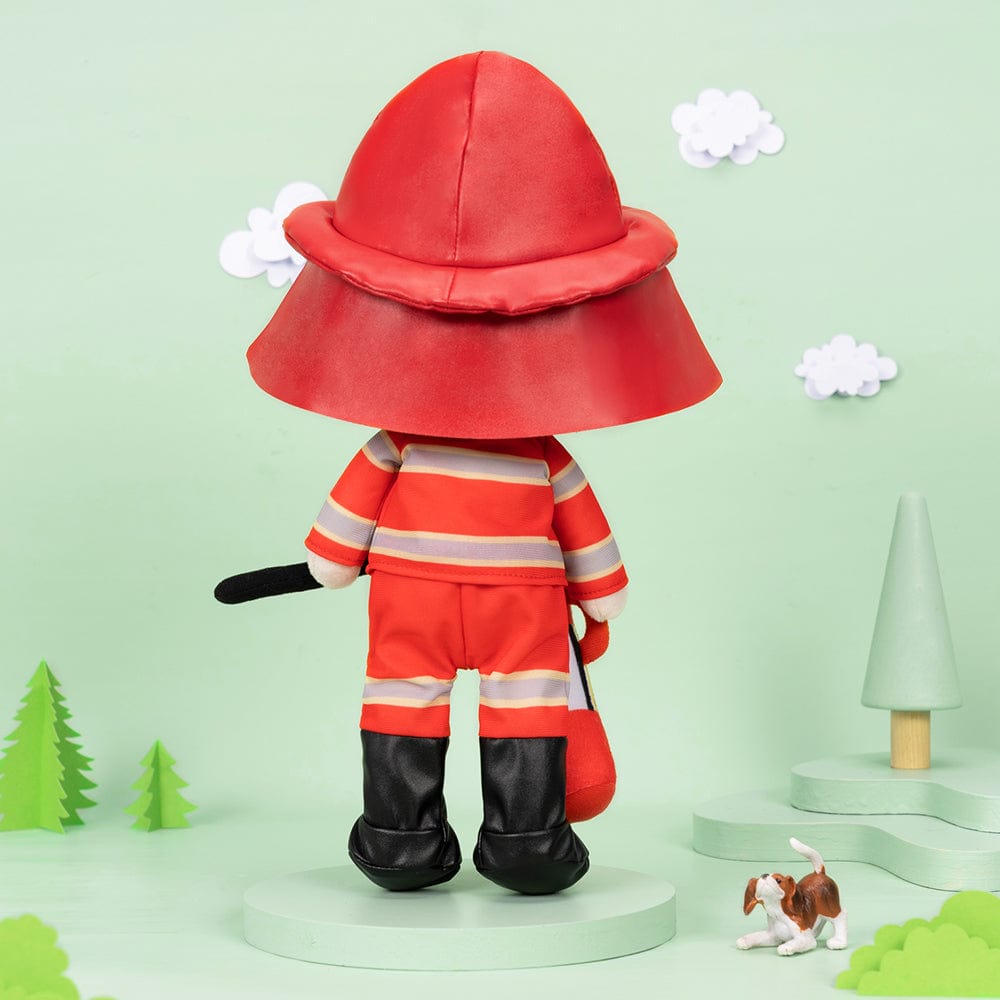OUOZZZ Personalized Firemen Plush Baby Boy Doll Firemen