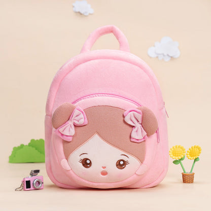 Personalized Sweet Girl Pink Plush Backpack