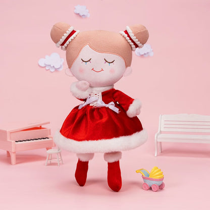OUOZZZ Personalized Red Plush Rag Baby Doll