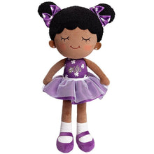 Load image into Gallery viewer, OUOZZZ Personalized Purple Deep Skin Tone Plush Doll