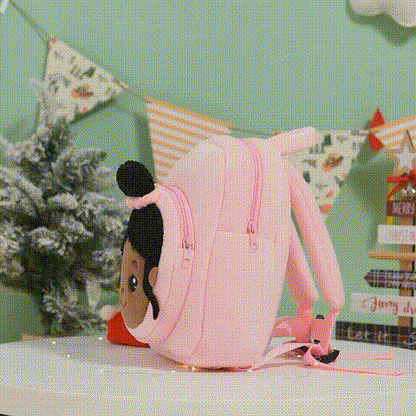 ouozzz Personalized Deep Skin Tone Pink Nevaeh Backpack Pink
