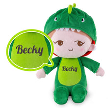 Load image into Gallery viewer, OUOZZZ Personalized Playful Becky Girl Plush Doll - 7 Color Dinosaur🦖