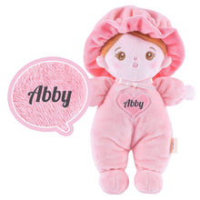 Load image into Gallery viewer, OUOZZZ Personalized Mini Plush Baby Girl Doll &amp; Gift Set Pink / Only Doll