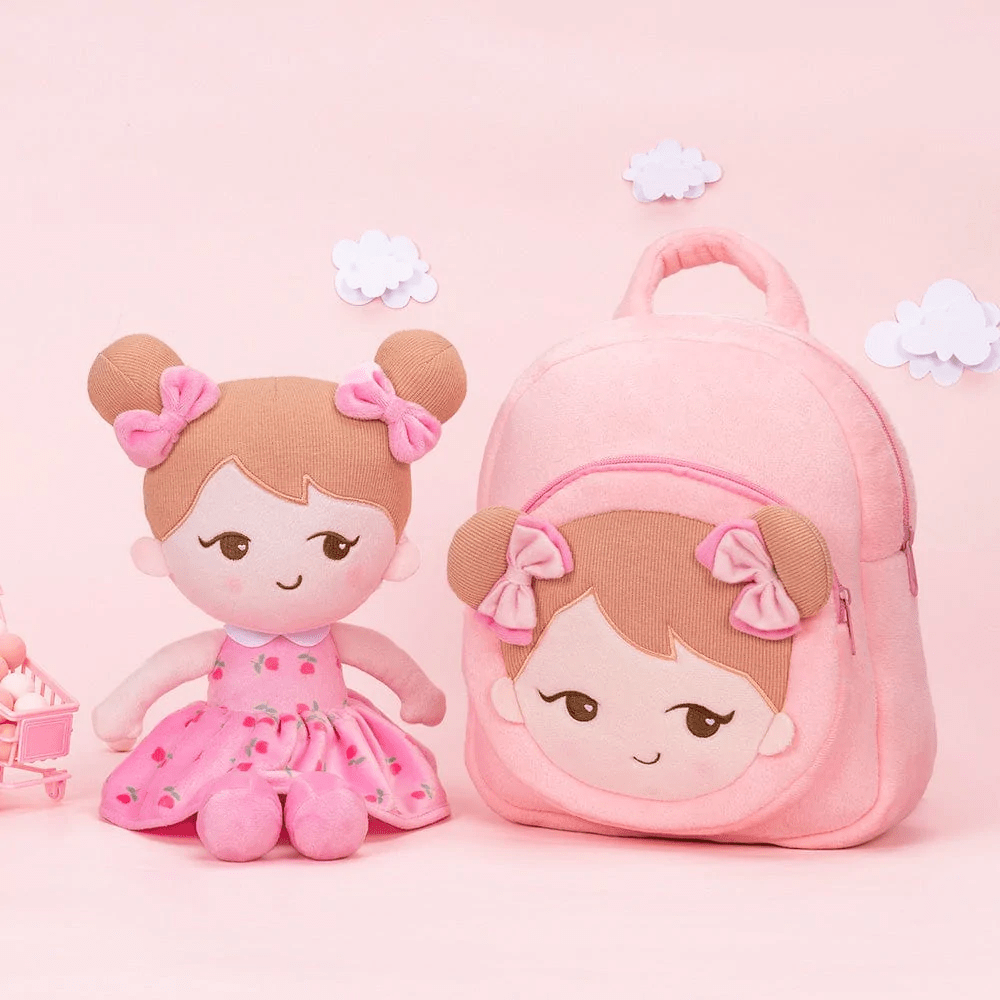 OUOZZZ OUOZZZ Personalized Doll + Backpack Bundle Becky Pink🌷 / With Backpack