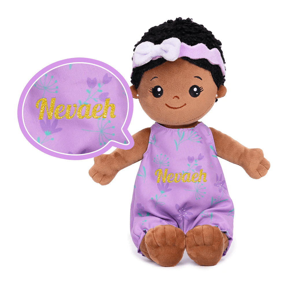 Personalizedoll Personalized Plush Lite Baby Girl Doll (Interchangeable Clothes)
