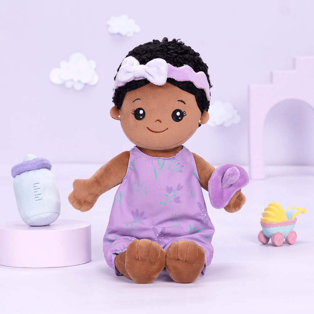 Personalizedoll Personalized Plush Lite Baby Girl Doll (Interchangeable Clothes)