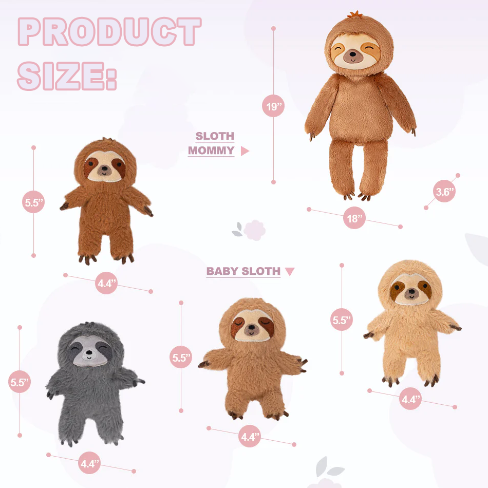 Plush Stuffed Animal Family Toy Set -  11 Themes