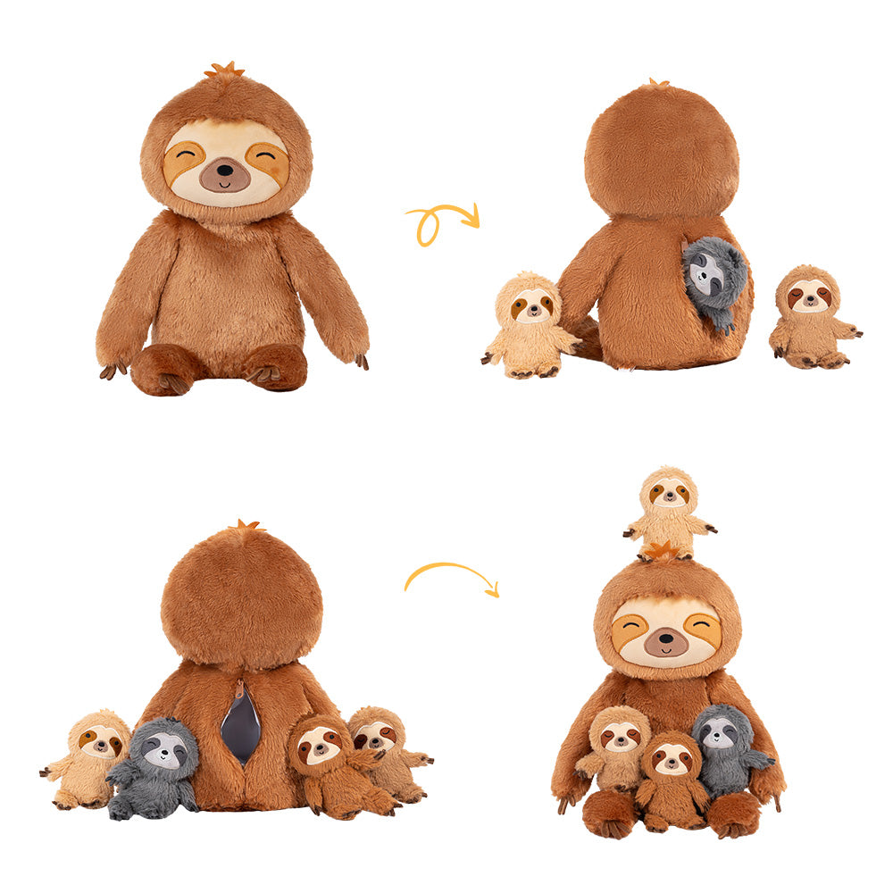 Plush Stuffed Animal Family Toy Set -  11 Themes